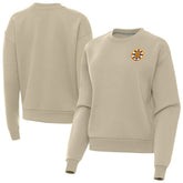 Boston Bruins Antigua Women's Victory Pullover Sweatshirt - Khaki - NHL