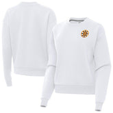 Boston Bruins Antigua Women's Victory Pullover Sweatshirt - White - NHL