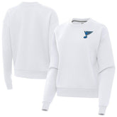 St. Louis Blues Antigua Women's Victory Pullover Sweatshirt - White - NHL