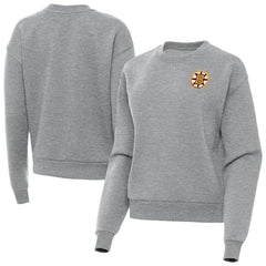 Boston Bruins Antigua Women's Victory Pullover Sweatshirt - Heather Gray - NHL