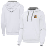 Boston Bruins Antigua Women's Victory Pullover Hoodie - White - NHL