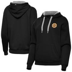 Boston Bruins Antigua Women's Victory Pullover Hoodie - Black - NHL