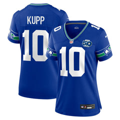 Cooper Kupp Seattle Seahawks Women's Alternate 50th Season Game Jersey Royal | Nike for Sale
