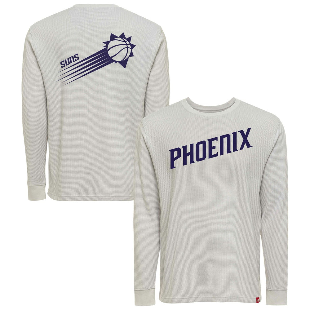 Phoenix Suns Sportiqe Unisex Afton Thermal Long Sleeve T-Shirt Gray - NBA