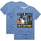 Ja Morant Memphis Grizzlies Homage Unisex NBA Jam Tri-Blend T-Shirt Light Blue - NBA