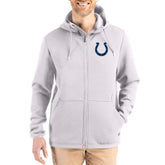 Indianapolis Colts Cutter & Buck Roam Epic Comfort Recycled Full-Zip Hoodie Jacket Gray | NFL