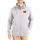 Washington Commanders Cutter & Buck Roam Epic Comfort Recycled Full-Zip Hoodie Jacket Gray | NFL