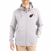 Arizona Cardinals Cutter & Buck Roam Epic Comfort Recycled Full-Zip Hoodie Jacket Gray | NFL