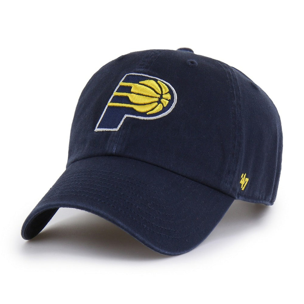 Indiana Pacers '47 Core Logo Clean Up Adjustable Hat Navy - NBA