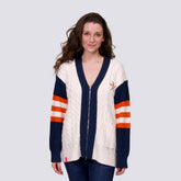 Houston Astros Lusso Women's Shyla Knit V-Neck Full-Zip Sweater - MLB