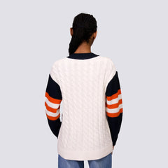 San Francisco Giants Lusso Women's Shyla Knit V-Neck Full-Zip Sweater - MLB
