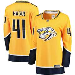 Nicolas Hague Nashville Predators Fanatics Women's Home Breakaway Jersey - Gold - NHL