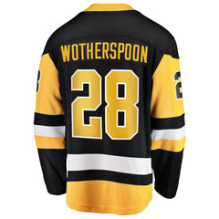 Parker Wotherspoon Pittsburgh Penguins Fanatics Home Breakaway Jersey - Black - NHL