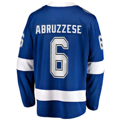 Nick Abruzzese Tampa Bay Lightning Fanatics Home Breakaway Jersey - Blue - NHL