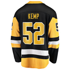 Philip Kemp Pittsburgh Penguins Fanatics Home Breakaway Jersey - Black - NHL
