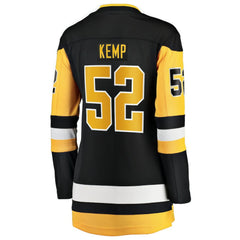 Philip Kemp Pittsburgh Penguins Fanatics Women's Home Breakaway Jersey - Black - NHL