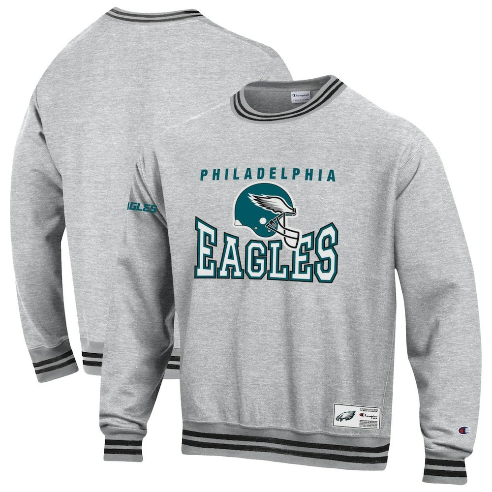 Philadelphia Eagles Champion Reverse Weave Fleece Sweatshirt Heather Gray | NFL