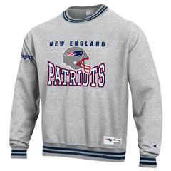 New England Patriots Champion Reverse Weave Fleece Sweatshirt Gray | NFL