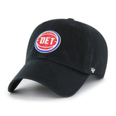 Detroit Pistons '47 Core Logo Clean Up Adjustable Hat Black - NBA
