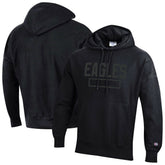 Philadelphia Eagles Champion Tonal Reverse Weave Fleece Hoodie Black | NFL