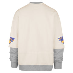 New York Knicks '47 Crossover Collection Trifecta Double Layered Fleece Sweatshirt Cream - NBA