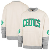 Boston Celtics '47 Crossover Collection Trifecta Double Layered Fleece Sweatshirt Cream - NBA