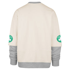 Boston Celtics '47 Crossover Collection Trifecta Double Layered Fleece Sweatshirt Cream - NBA