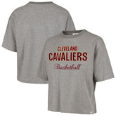 Cleveland Cavaliers '47 Women's Pivot Drop Needle Cropped T-Shirt Gray - NBA