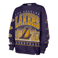 Los Angeles Lakers '47 Women's Go Big Oversized Sweatshirt Purple - NBA