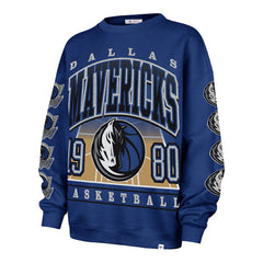 Dallas Mavericks '47 Women's Go Big Oversized Sweatshirt Blue - NBA