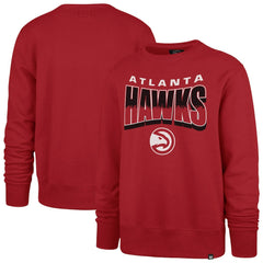 Atlanta Hawks '47 Unisex Brush By Headline Crewneck Sweatshirt Red - NBA
