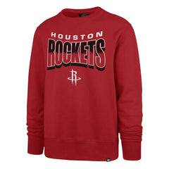 Houston Rockets '47 Unisex Brush By Headline Crewneck Sweatshirt Red - NBA