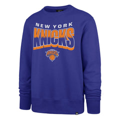 New York Knicks '47 Unisex Brush By Headline Crewneck Sweatshirt Blue - NBA