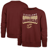 Cleveland Cavaliers '47 Unisex Brush By Headline Crewneck Sweatshirt Wine - NBA