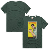Joe Namath New York Jets Homage Unisex NFL Topps Trading Card Tri-Blend T-Shirt Green | NFL