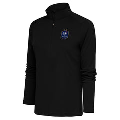 France National Team Antigua Women's Statement Half-Zip Pullover Black - FIFA World CUP