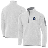 France National Team Antigua Elevate Quarter-Zip Pullover Heather Gray - FIFA World CUP