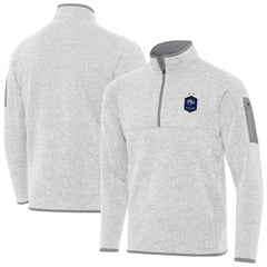 France National Team Antigua Elevate Quarter-Zip Pullover Heather Gray - FIFA World CUP