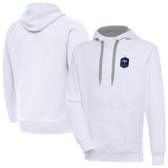 France National Team Antigua Takeover Pullover Hoodie White - FIFA World CUP