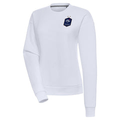 France National Team Antigua Women's Takeover Pullover Sweatshirt White - FIFA World CUP