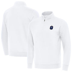 France National Team Antigua Landslide Quarter-Zip Pullover White - FIFA World CUP