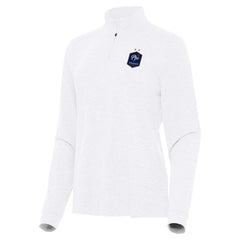 France National Team Antigua Women's Master Quarter-Zip Pullover White - FIFA World CUP