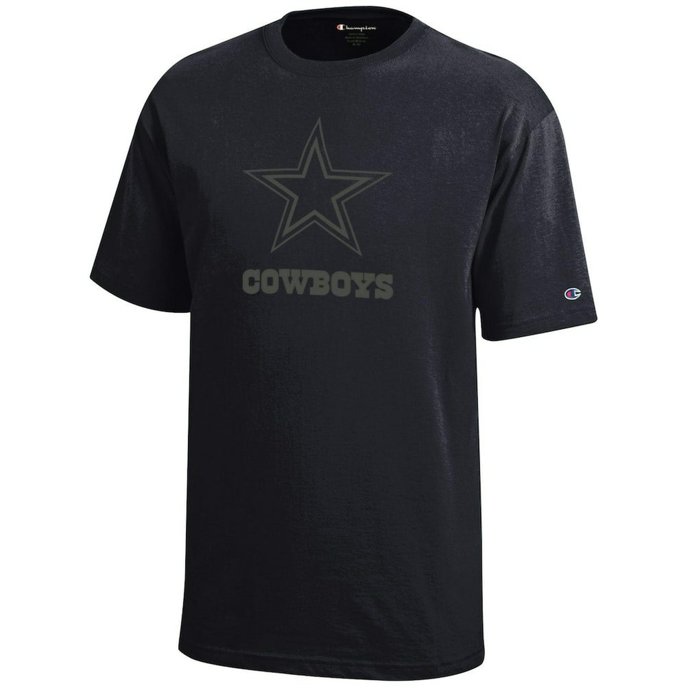 Dallas Cowboys Champion Youth Tonal T-Shirt Black | NFL