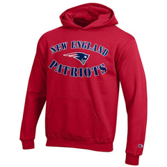 New England Patriots Champion Youth Powerblend Fleece Hoodie Red | NFL