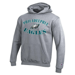 Philadelphia Eagles Champion Youth Powerblend Fleece Hoodie Gray | NFL