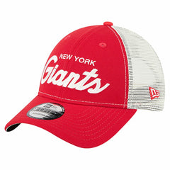 New York Giants New Era Apple Trucker 9FORTY Adjustable Hat Red | NFL