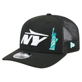 New York Jets New Era Liberty 9SEVENTY Adjustable Trucker Hat Black | NFL