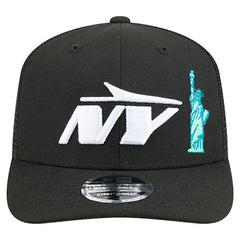New York Jets New Era Liberty 9SEVENTY Adjustable Trucker Hat Black | NFL