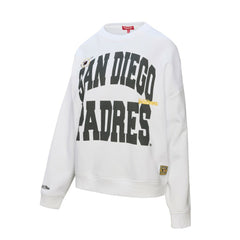San Diego Padres Mitchell & Ness Women's Oversized Cooperstown Sweatshirt - MLB