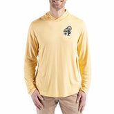 New Orleans Saints Cutter & Buck Throwback Logo Coastline Epic Comfort Eco Recycled Long Sleeve Hoodie T-Shirt Gold | NFL